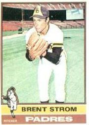 1976 Topps Baseball Cards      084      Brent Strom